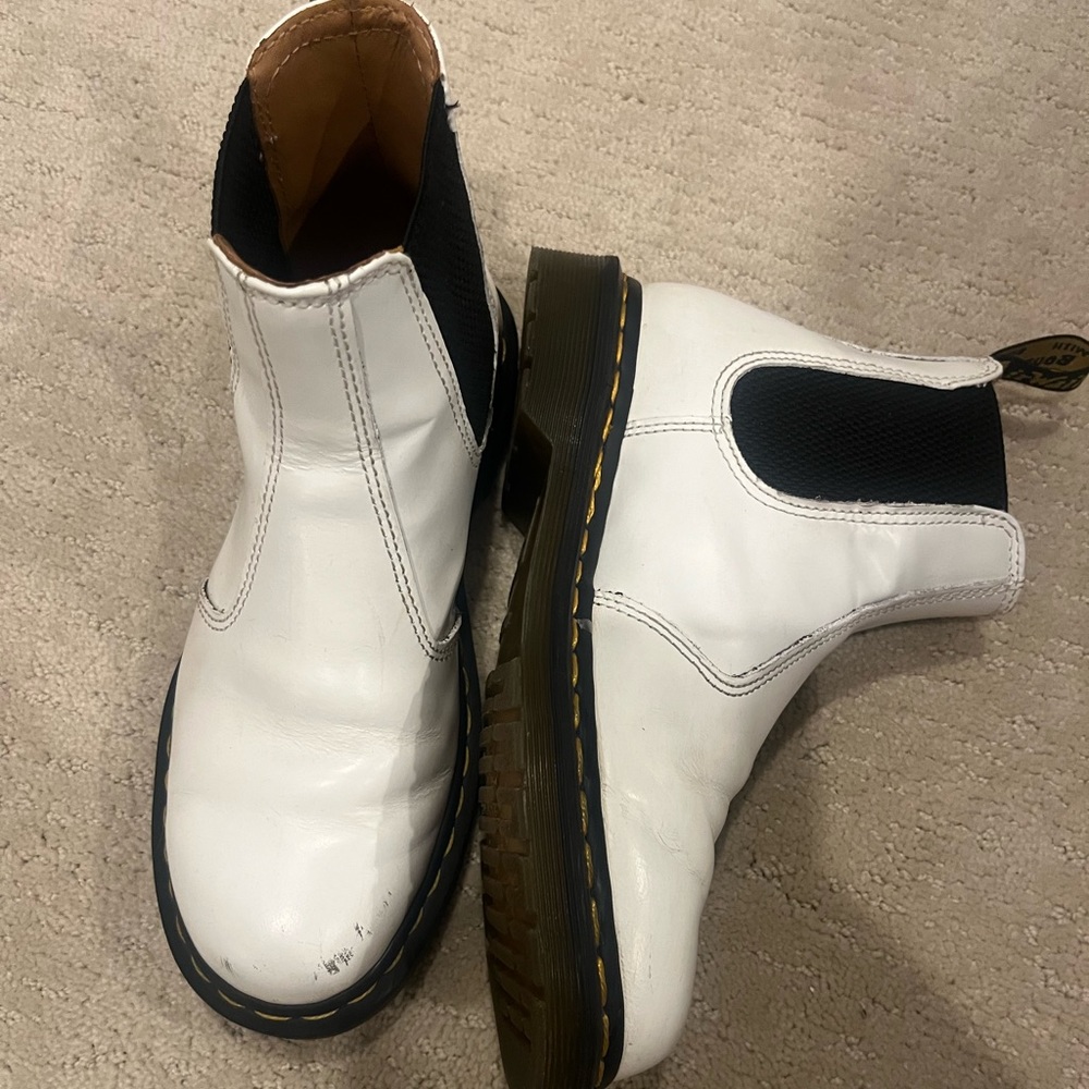 Doc Martens size 6. Usually a 8.5 but these shoes run very big.